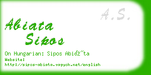 abiata sipos business card